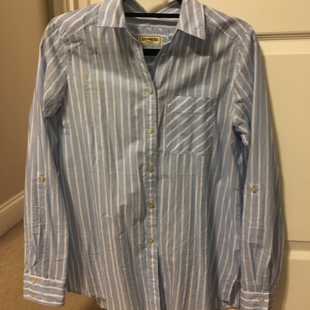 Express soft boyfriend button down